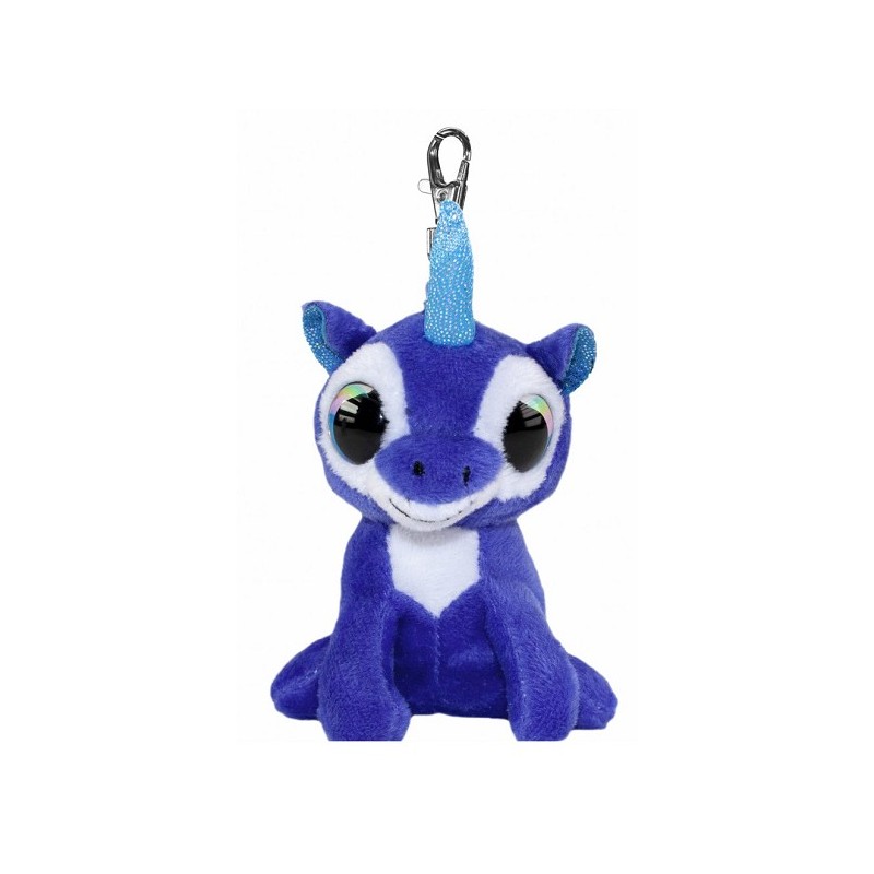 Lumo Stars Knuffel Unicorn Velvet met clip 8,5cm sleutelhanger