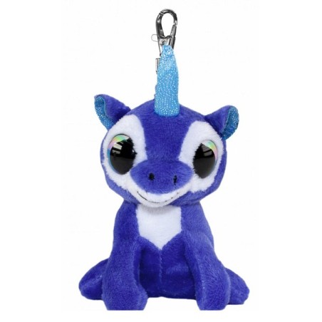 Lumo Stars Knuffel Unicorn Velvet met clip 8,5cm sleutelhanger