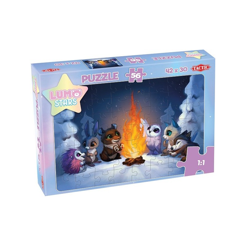 Puzzle Tactique Lumo Étoiles Au Bord du Feu - 56 Pièces