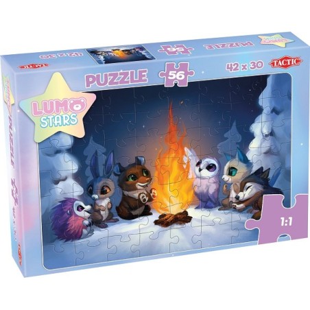Puzzle Tactique Lumo Étoiles Au Bord du Feu - 56 Pièces