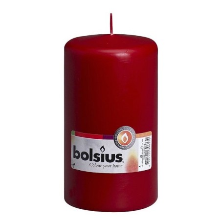 Bougie bloc Bolsius 150/80mm rouge vin