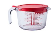 Pyrex Maatbeker met deksel 1L