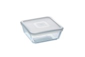 Pyrex COOK&FREEZE Plat carré en verre avec couvercle 2L 20x22cm