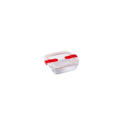 Pyrex COOK&HEAT Plat carré avec couvercle 1L 20x17x6cm