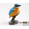 Farmwood Animals Garden image martin-pêcheur sur tronc 9x9x15cm