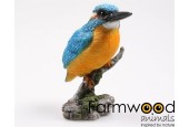 Farmwood Animals Garden image martin-pêcheur sur tronc 9x9x15cm