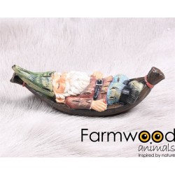 Farmwood Animals Tuinbeeld Kabouter Slapend In Hangmat 18cm