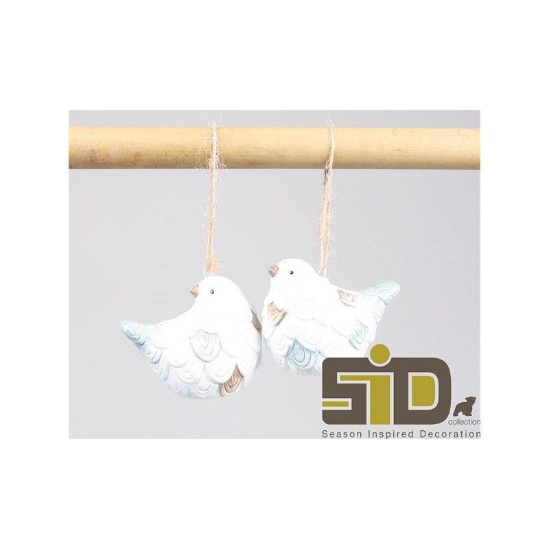 Oiseau suspendu 6,5x,5x6,5cm