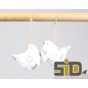 Oiseau suspendu 6,5x,5x6,5cm