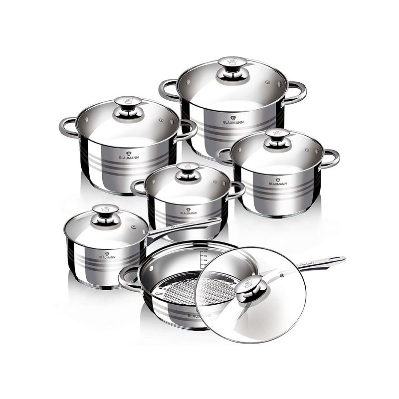 Blaumann Gourmet line 6-delig RVS Pannen Set ook inductie