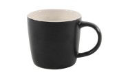 Koffiemok mat zwart/ wit inside Ø8,7x8cm