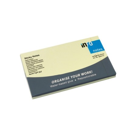 Notes d'information 125x75mm jaune 12 blocs de 100 feuilles