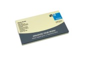 Notes d'information 125x75mm jaune 12 blocs de 100 feuilles