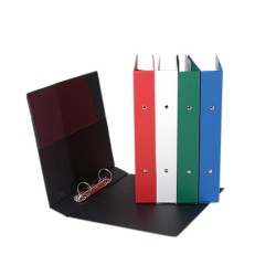 Kangaro Ringband A5 formaat met 2  ingen 25mm capaciteit assorti kleur zwart, rood, wit of blauw