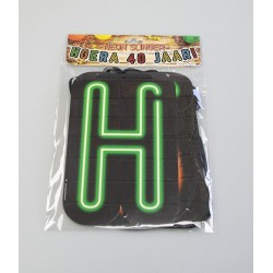 Guirlande Néon Paperdreams 5m - Hourra 40 ans !