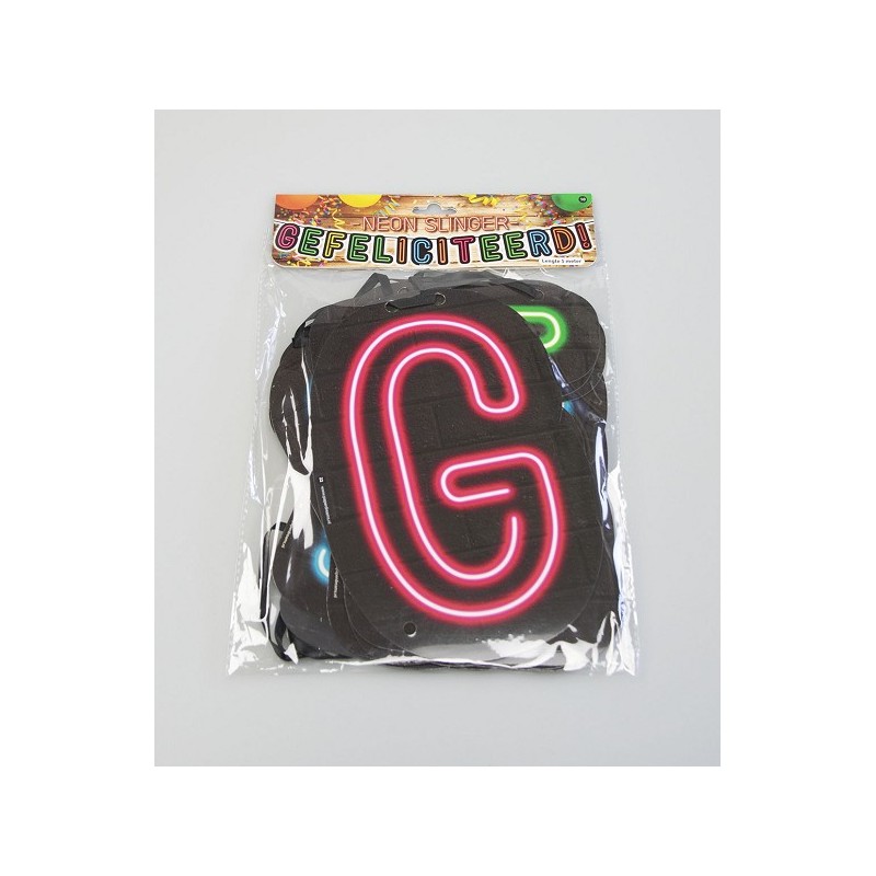 Paperdreams Neon Slinger 5m - Gefeliciteerd!