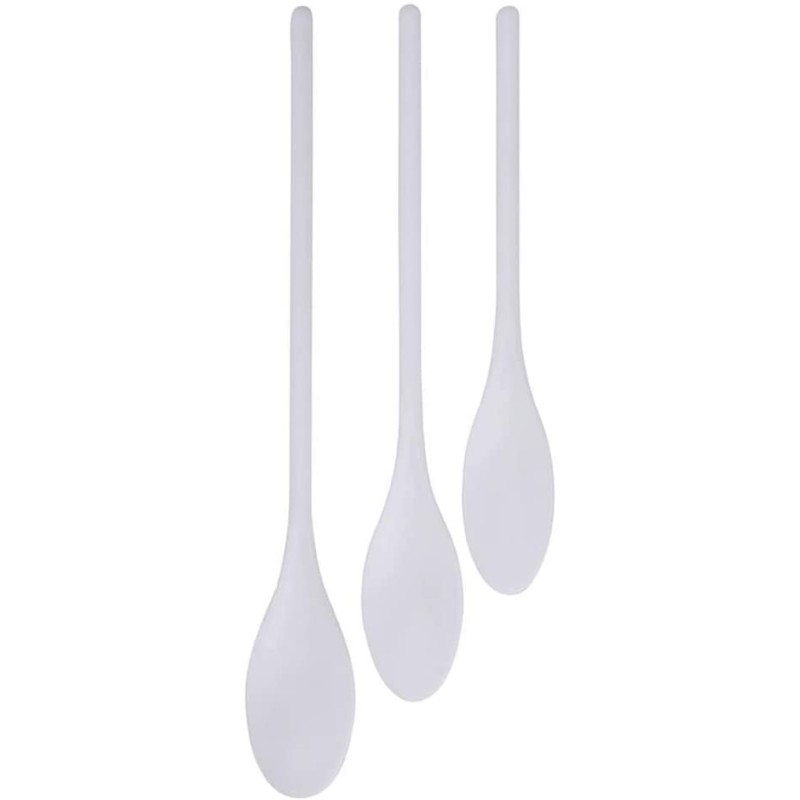 set de louches 3 pièces en plastique blanc