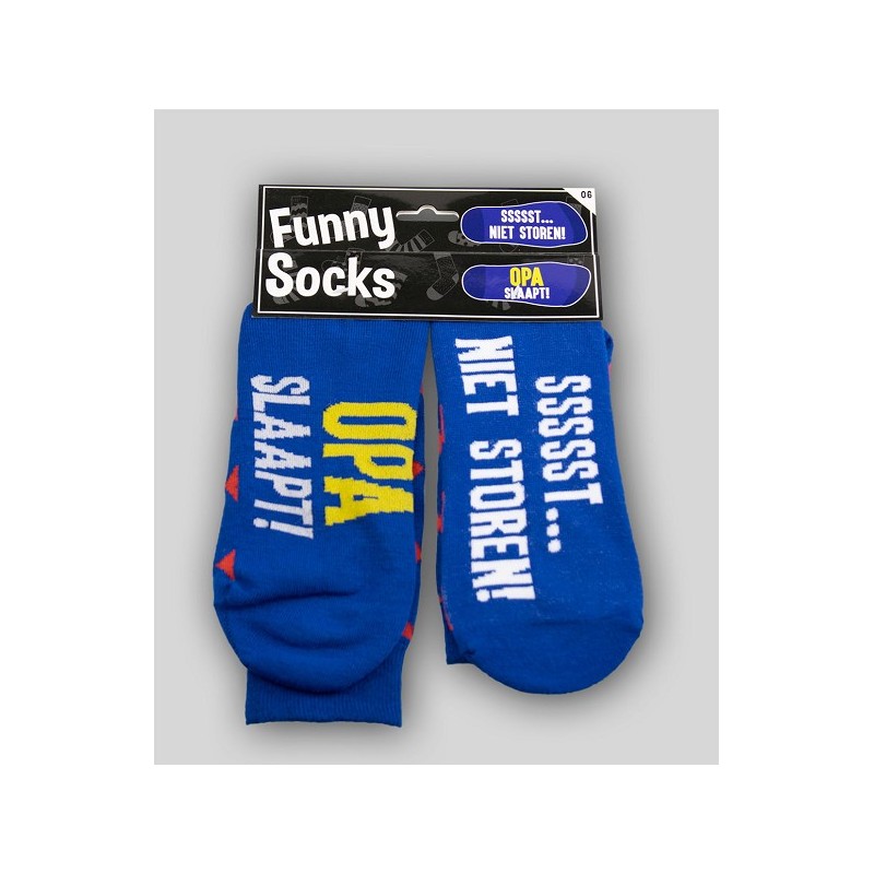 Paperdreams Chaussettes amusantes - Grand-père dort sssst