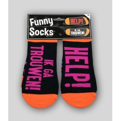 Paperdreams Funny socks - Help! Ik ga trouwen!