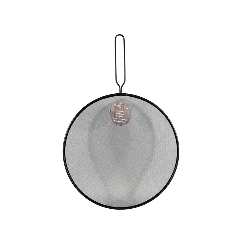 Cache-éclaboussures rond 29cm noir mat