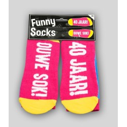 Paperdreams Funny socks - 40 jaar