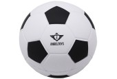 Ballon de football en mousse souple Ø12,5cm noir/blanc