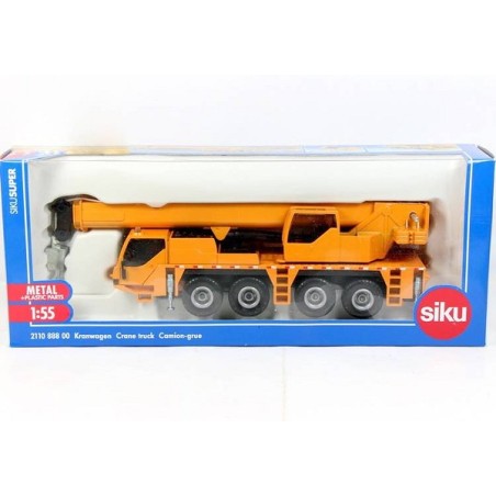siku 2110, Camion-grue, 1:55, métal/plastique, jaune, flèche télescopique
