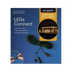 Lumineo LED&apos;s Connect Koppelverlichting Verlengsnoer Buiten Groen 2000cm