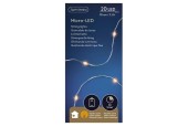 Lumineo micro LED streng zilver/klassiek warm 95cm-20L op batterij