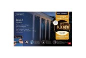 Lumineo LED's koppelbare ijspegelverlichting warm wit 735cm-250L(Wit snoer). Inclusief startsnoer(groene kabel)