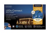 Kit de démarrage de base pour éclairage à brin connectable Lumineo LED's connect blanc chaud 1870 cm - 250 L. Comprend un cordon