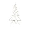 Lumineo Kerstboom vorm LED buitenverlichting vrijstaand 300cm hoog warmwit