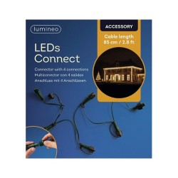 Lumineo LED&apos;s Connect Koppelverlichting 4-weg Splitter Buiten Groen 85cm