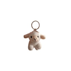 Sleutelhanger Lammetje Pluche Wit 9x5cm