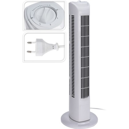 Ventilateur colonne 80cm 3 vitesses 45 Watt