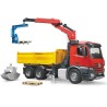 Camion de chantier Bruder Mercedes Benz Arocs avec grue et accessoires