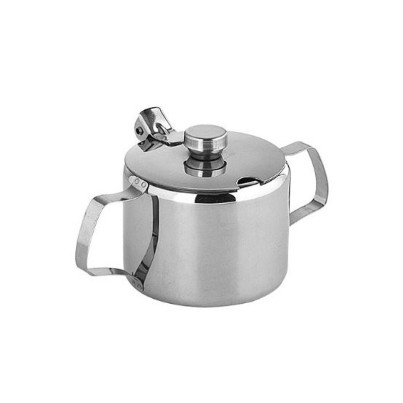 Suikerpot 280ml roestvrijstaal 18/8, hoogglans gepolijst