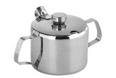 Suikerpot 280ml roestvrijstaal 18/8, hoogglans gepolijst