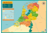 Deltas Educatieve onderlegger - Kaart Nederland