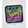 Paperdreams Huldeschild neon 50 cm  - Happy Birthday