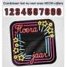 Paperdreams Huldeschild neon 50 cm  - Blanco