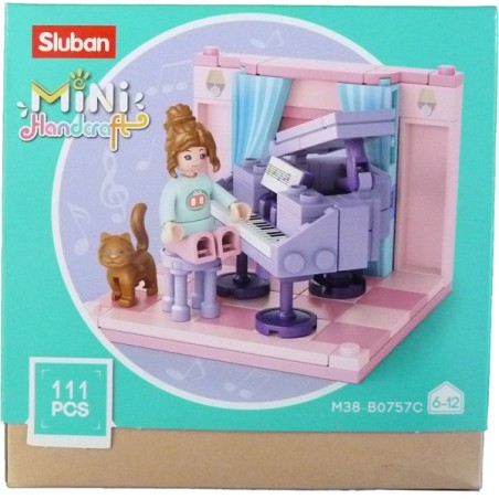 Sluban Mini salle d'étude artisanale salle de musique 111 pièces