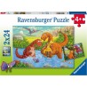 Ravensburger puzzle Jouer aux dinosaures 2x24pcs