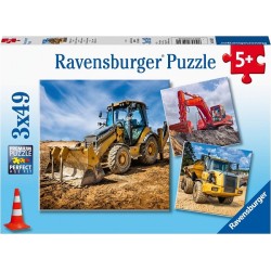 Ravensburger puzzle Véhicules de construction 3x49pcs