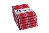 DDDDD Theedoek Friesian red 60x65cm 6 stuks