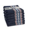 DDDDD Keukendoek Friesian blue 50x55cm 6 stuks