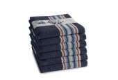 DDDDD Keukendoek Friesian blue 50x55cm 6 stuks