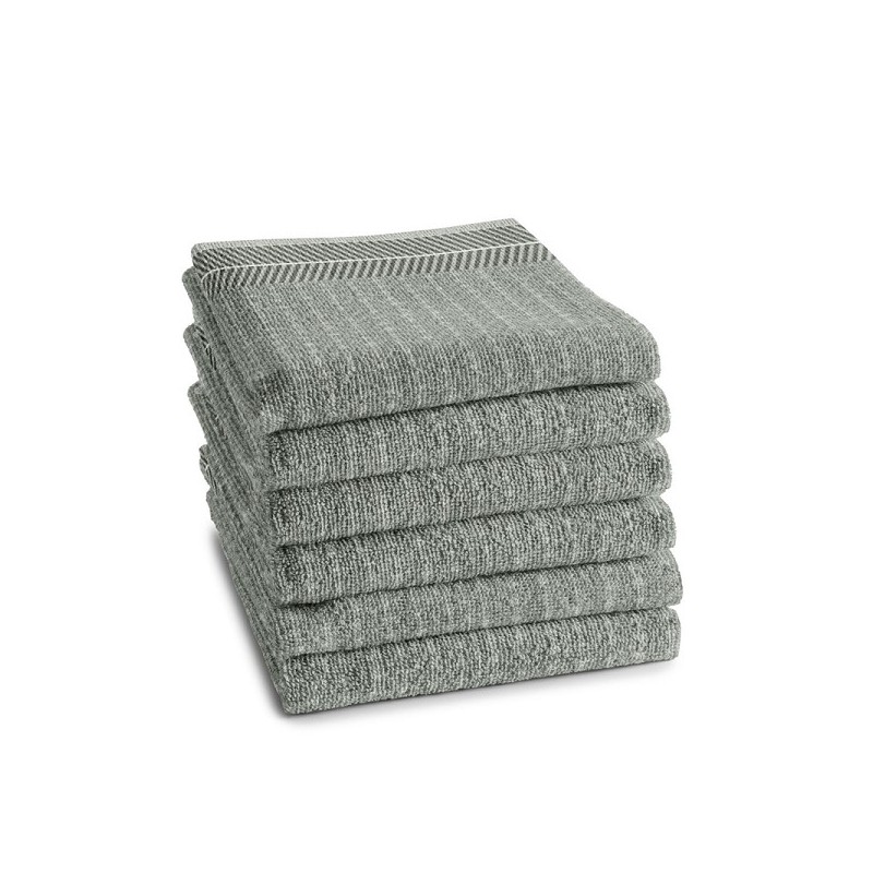 DDDDD Keukendoek Monstera cream 50x55cm 6 stuks