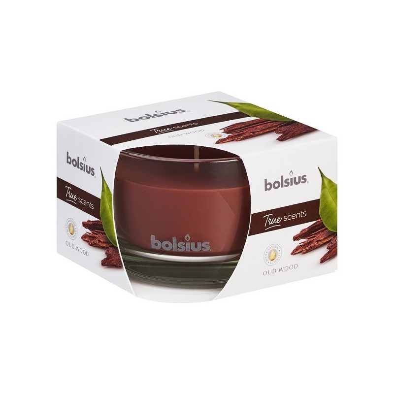 Bolsius Geurglas 63/90 True Scents Oud Wood