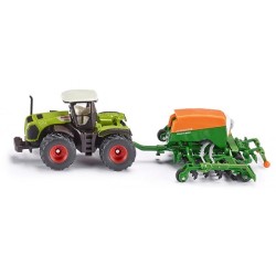 Tracteur Siku 1826 Claas Xerion avec semoir Cayena